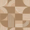 brown geometric wallpaper from casamance