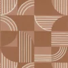 brown geometric wallpaper from casamance
