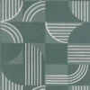 green geometric wallpaper from casamance