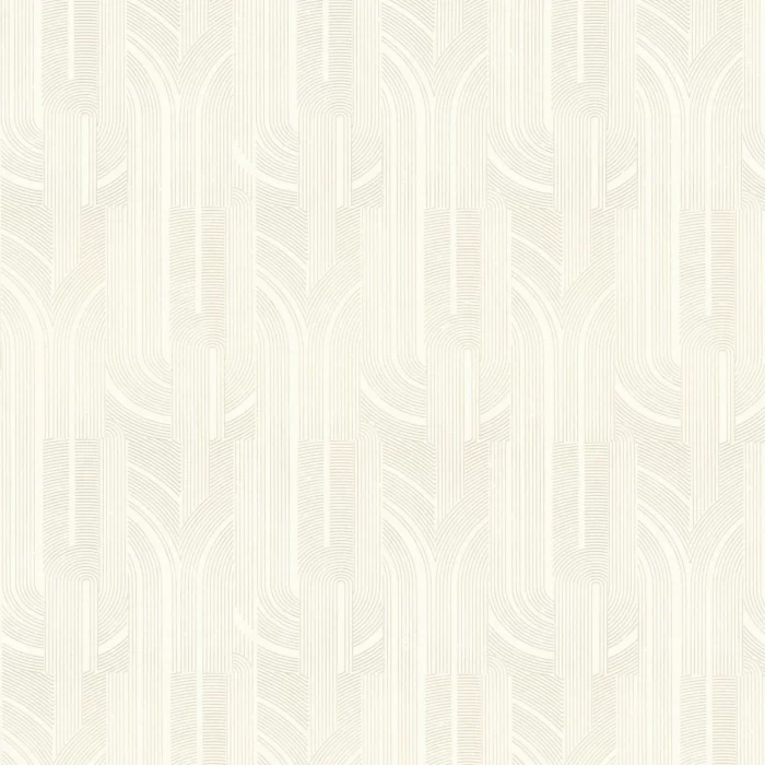 Porte Doree Wallpaper - Blanc / Doré swatch
