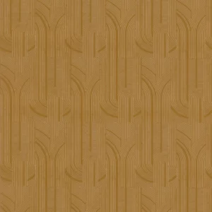 yellow geometric wallpaper from casamance