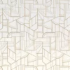 white geometric wallpaper from casamance