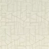 white geometric wallpaper from casamance