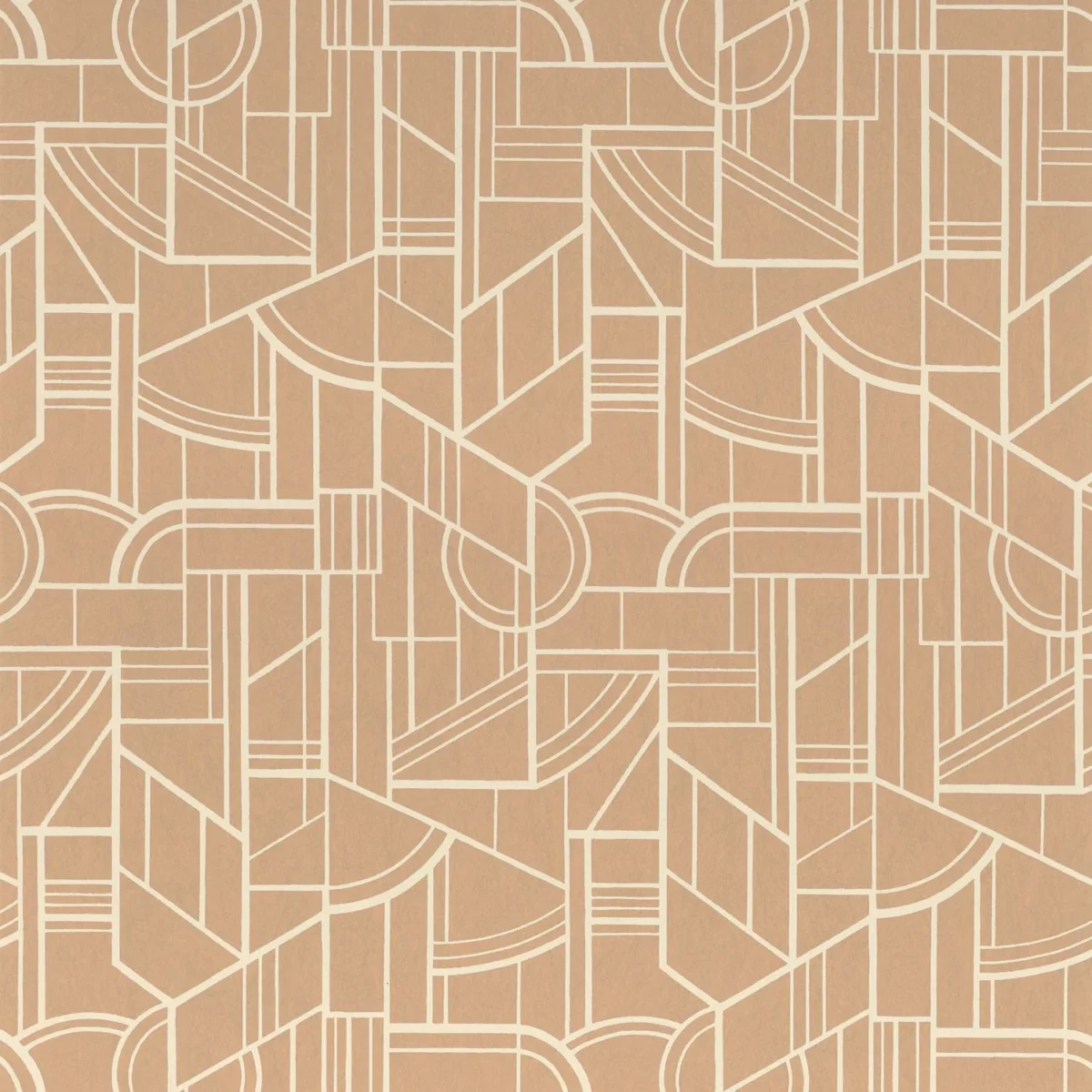 Cinetique Wallpaper - Nude by neutral geometric wallpaper from casamance