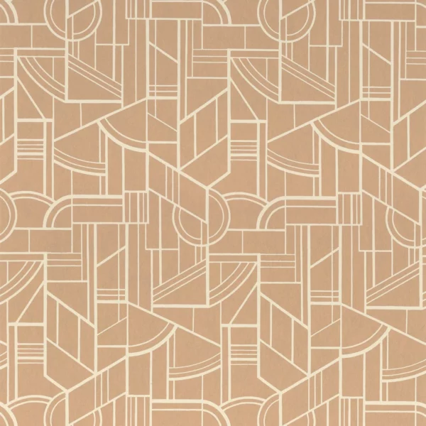 Cinetique Wallpaper - Nude by neutral geometric wallpaper from casamance