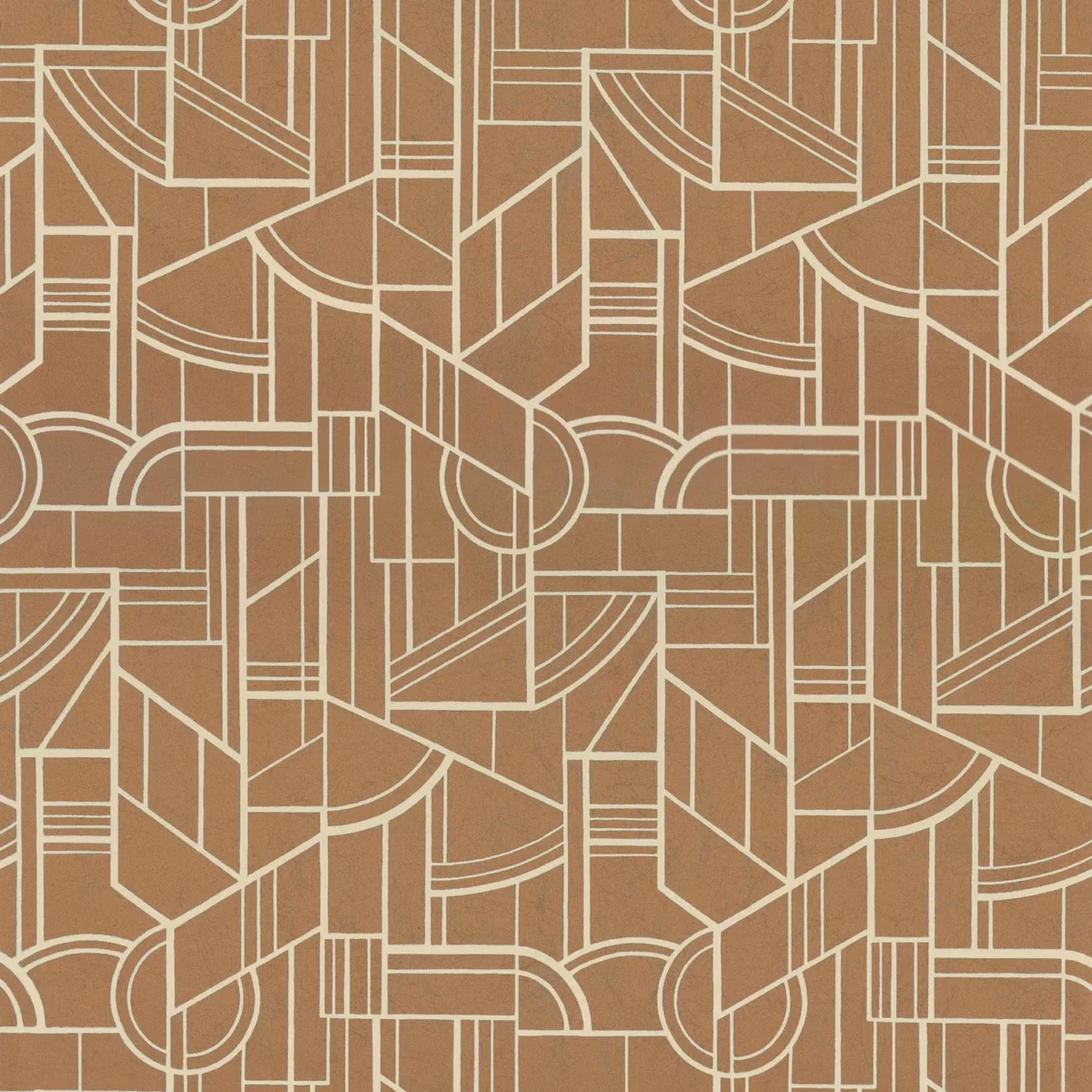 yellow geometric wallpaper from casamance