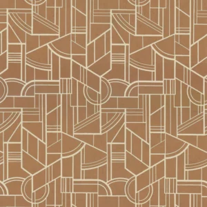 yellow geometric wallpaper from casamance