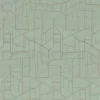 green geometric wallpaper from casamance