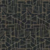 black-grey geometric wallpaper from casamance