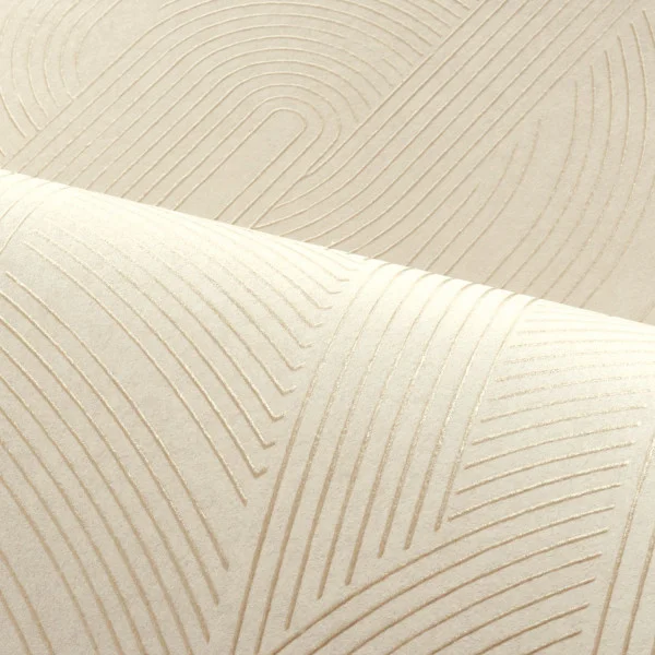 Porte Doree Wallpaper - Sable / Doré by Porte Doree Wallpaper - Sable / Doré from