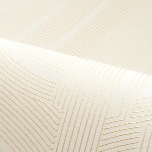 Porte Doree Wallpaper - Blanc / Doré by Porte Doree Wallpaper - Blanc / Doré from