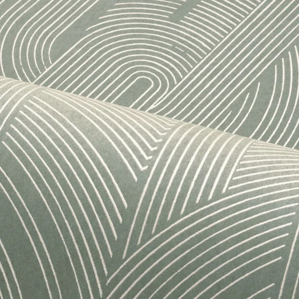 Porte Doree Wallpaper - Kaki Clair / Nacré by Porte Doree Wallpaper - Kaki Clair / Nacré from