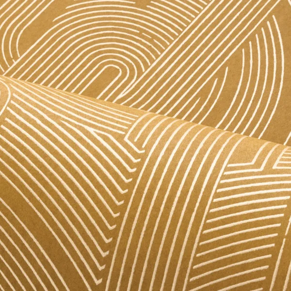 Porte Doree Wallpaper - Ambre / Doré by Porte Doree Wallpaper - Ambre / Doré from