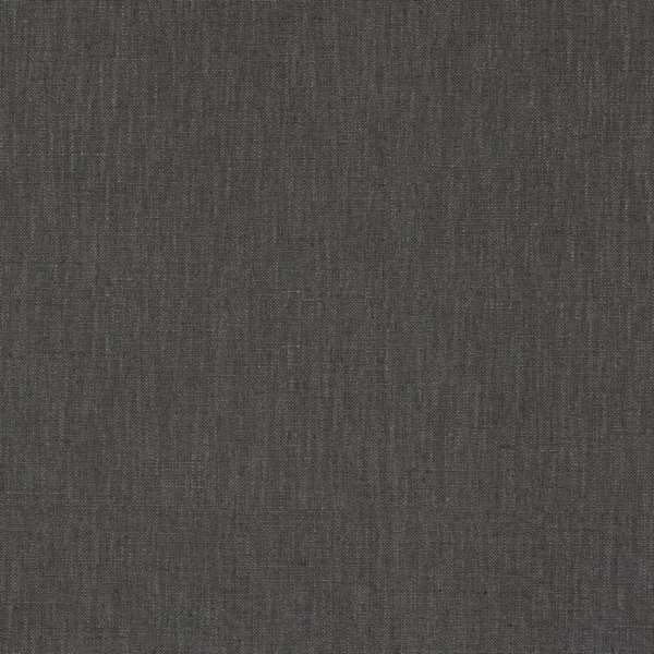 Guethary Fabric - Acier by black-grey plain cotton fabric from Casamance