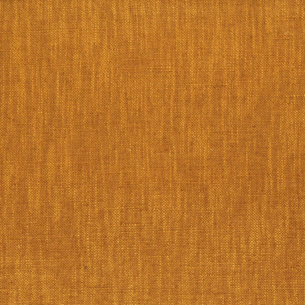 Guethary Fabric - Ocre by orange plain cotton fabric from Casamance