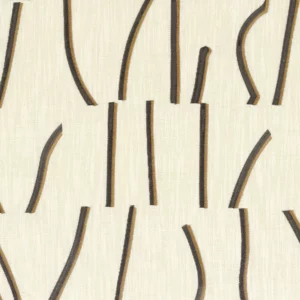 brown misc embroideried fabric from Casamance