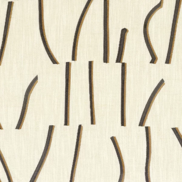 Bejuco Fabric - Mordore Gris by brown misc embroideried fabric from Casamance