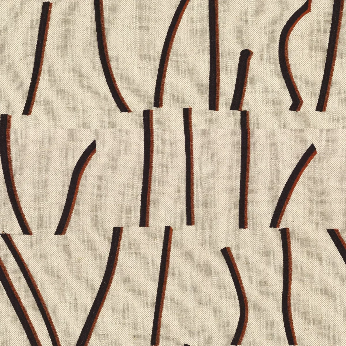 Bejuco Fabric - Acajou Noir by brown misc embroideried fabric from Casamance