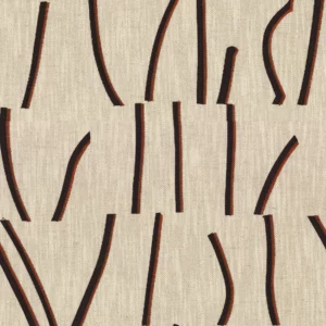 brown misc embroideried fabric from Casamance