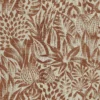 red botanical cotton fabric from Casamance