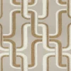 brown geometric jacquard fabric from Casamance