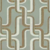 blue geometric jacquard fabric from Casamance