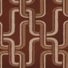 red geometric jacquard fabric from Casamance