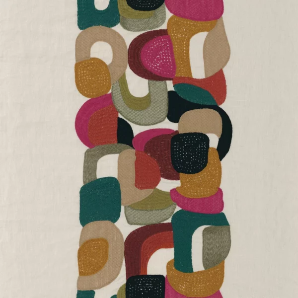 Convoitise Fabric - Multico by multicolour misc embroideried fabric from Casamance