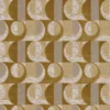 yellow geometric velvet-chenille fabric from Casamance