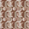 brown geometric velvet-chenille fabric from Casamance