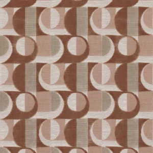 brown geometric velvet-chenille fabric from Casamance