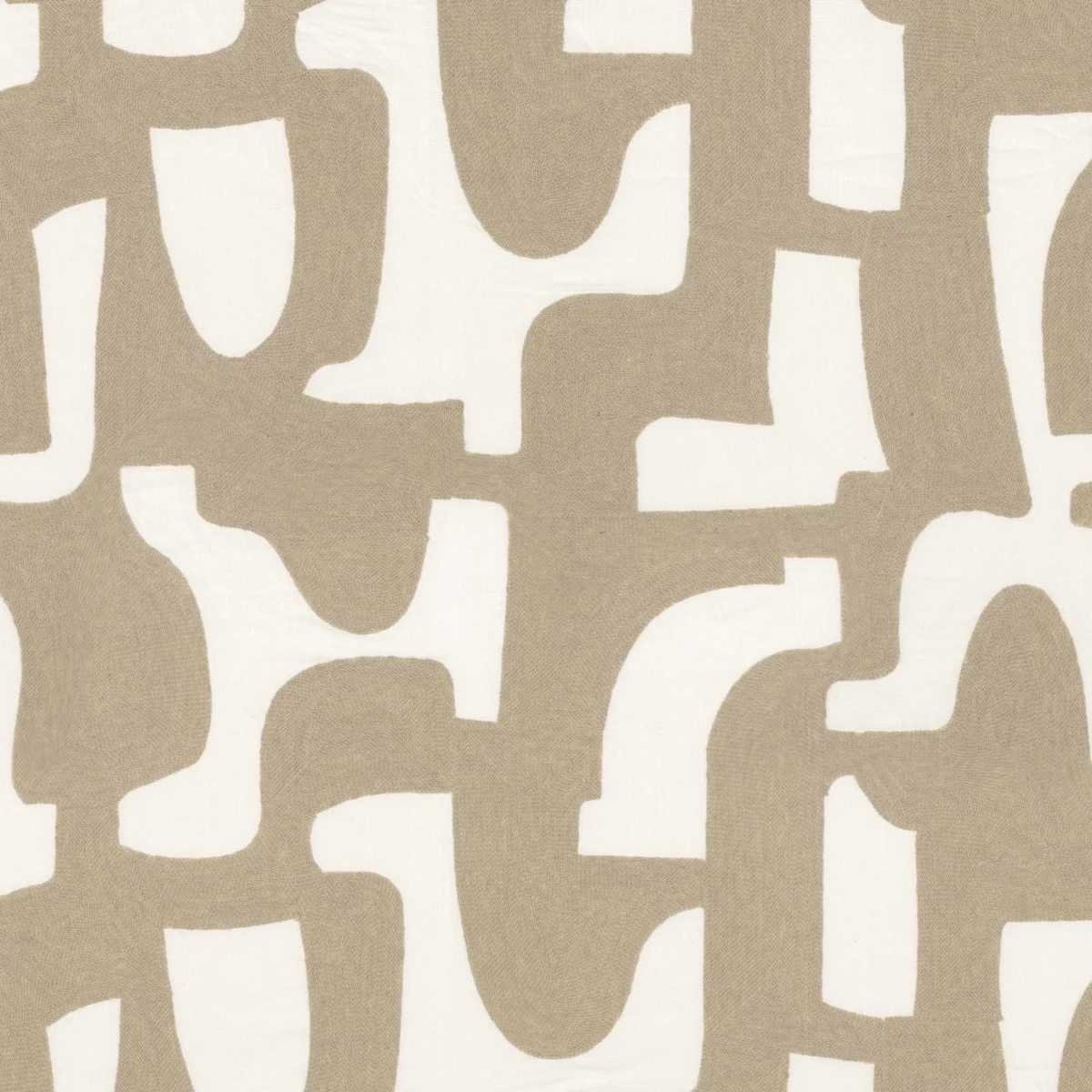 neutral misc embroideried fabric from Casamance