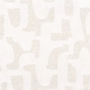 white misc embroideried fabric from Casamance