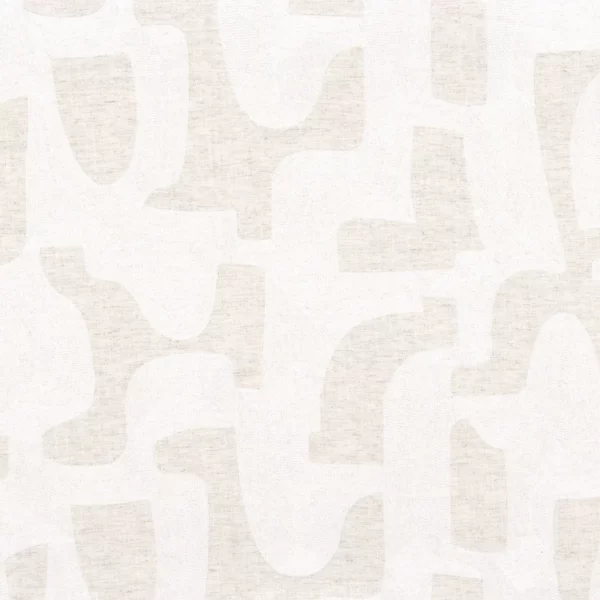 Entrelacs Fabric - Blanc by white misc embroideried fabric from Casamance