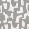 black-grey misc embroideried fabric from Casamance