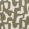 green misc embroideried fabric from Casamance