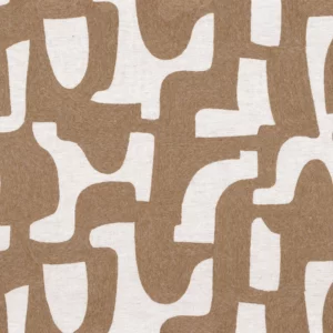 brown misc embroideried fabric from Casamance