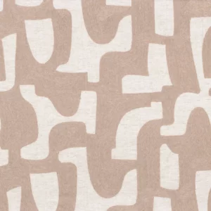 pink misc embroideried fabric from Casamance