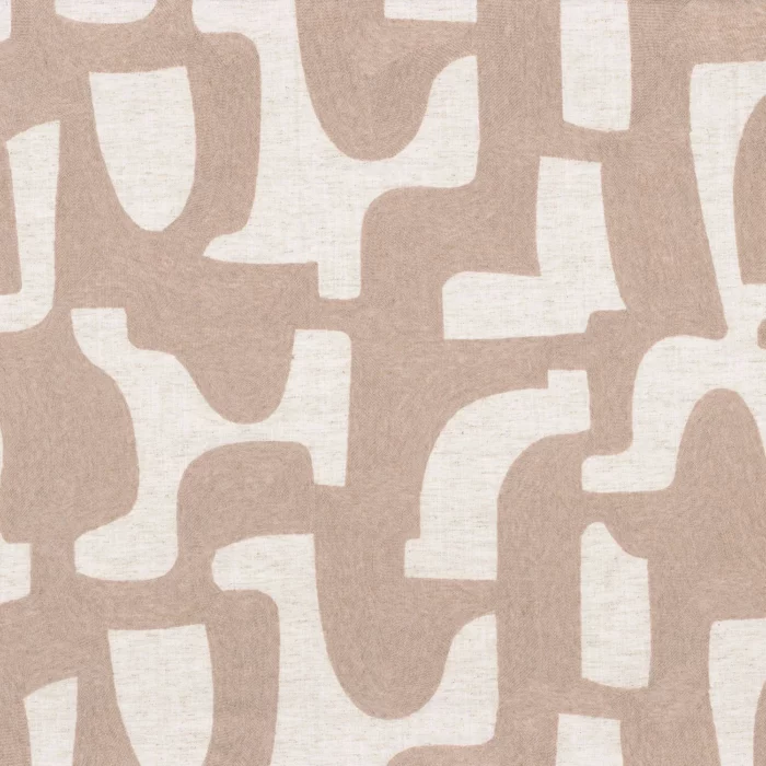 Entrelacs Fabric - Rose Poudre swatch