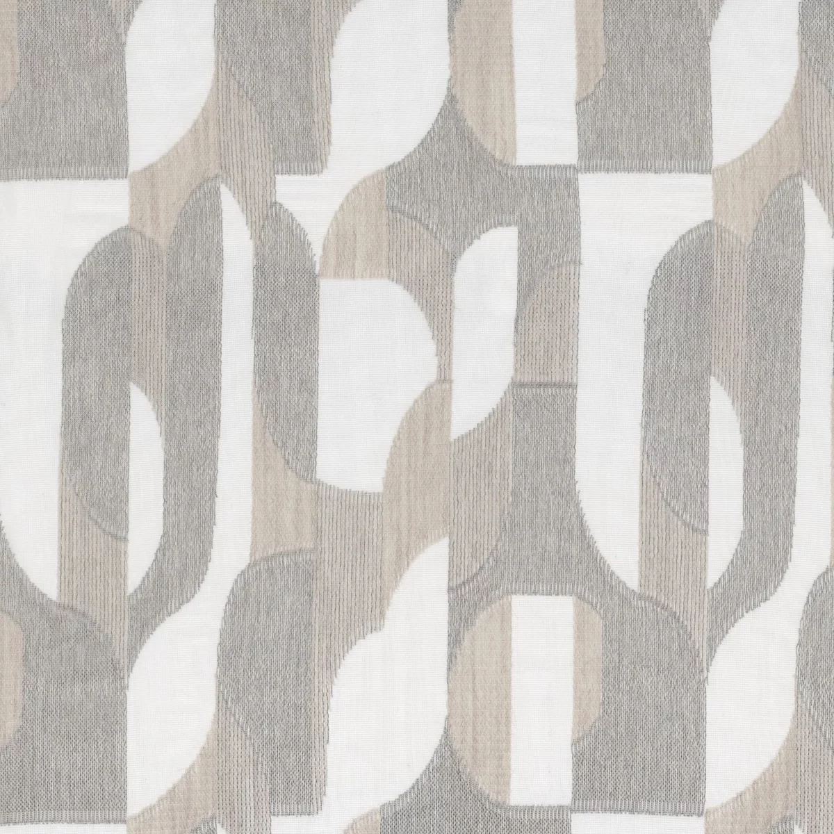 Ethere Fabric - Gris Sable by black-grey misc voile-sheer fabric from Casamance