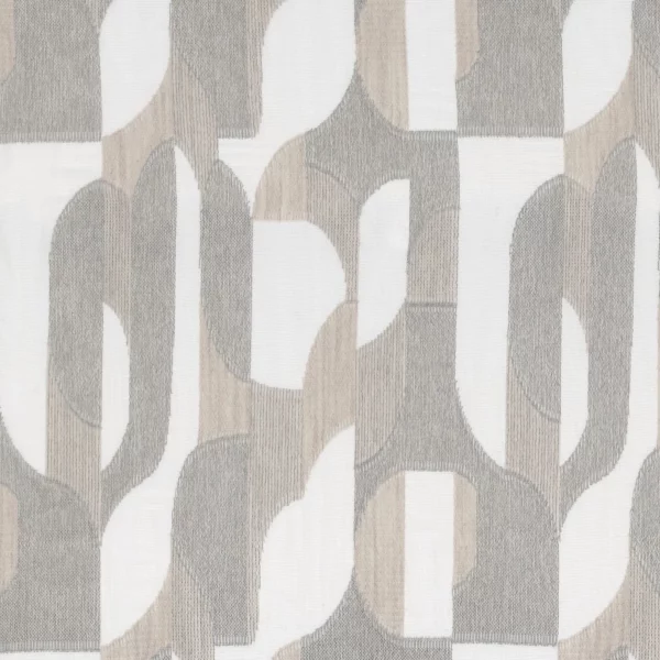 Ethere Fabric - Gris Sable by black-grey misc voile-sheer fabric from Casamance