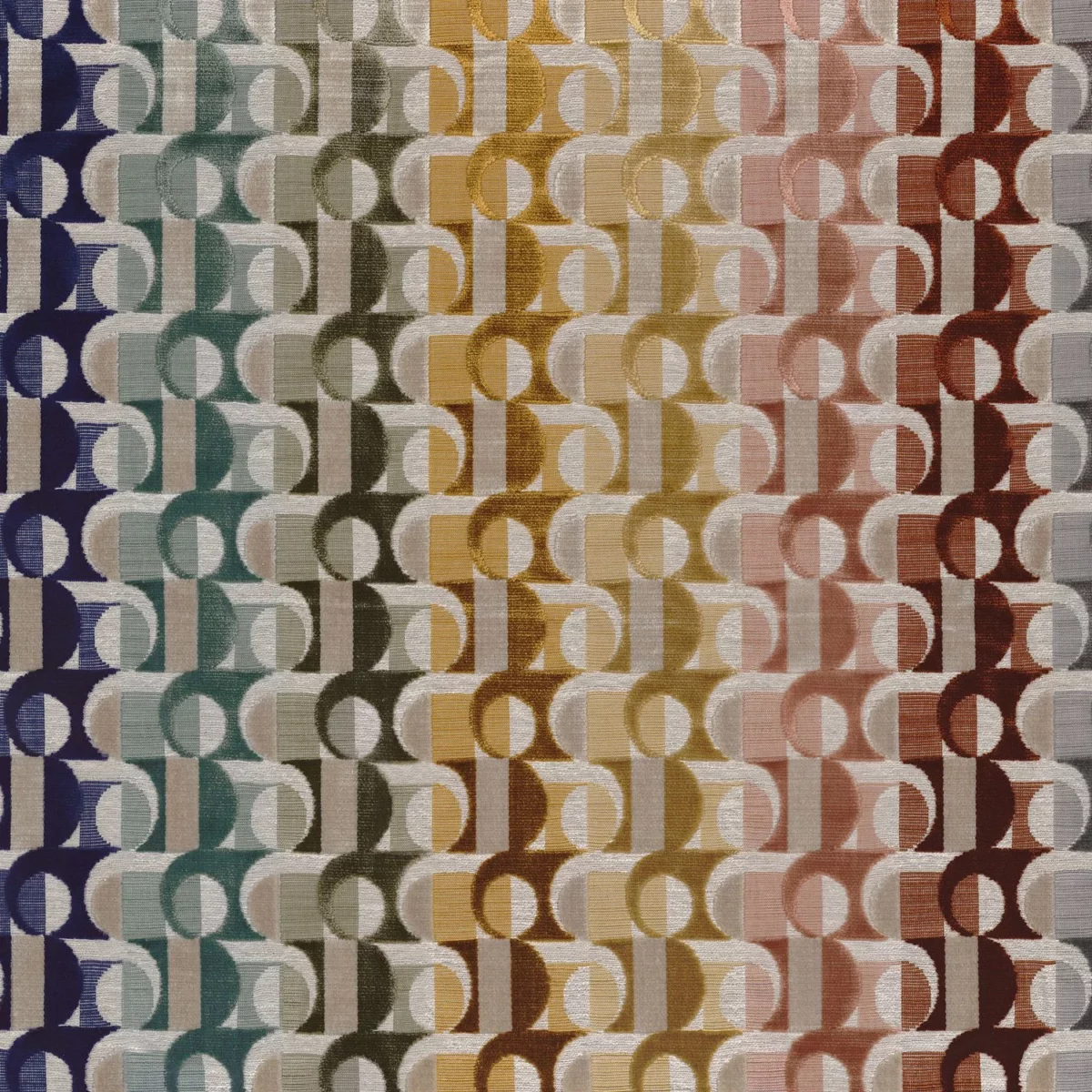 Abondance Fabric - Multico by multicolour misc jacquard fabric from Casamance