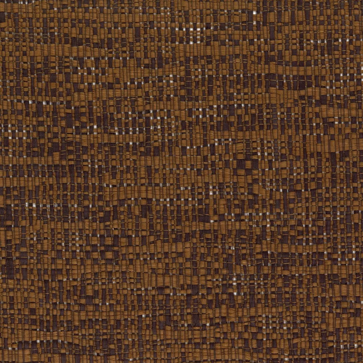 Waha Fabric - Anthracite by brown plain voile-sheer fabric from Casamance