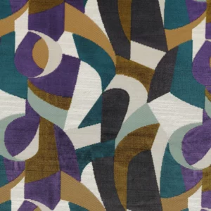 multicolour contemporary jacquard fabric from Casamance