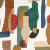 multicolour contemporary linen fabric from Casamance