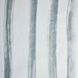 blue striped voile-sheer fabric from Casamance