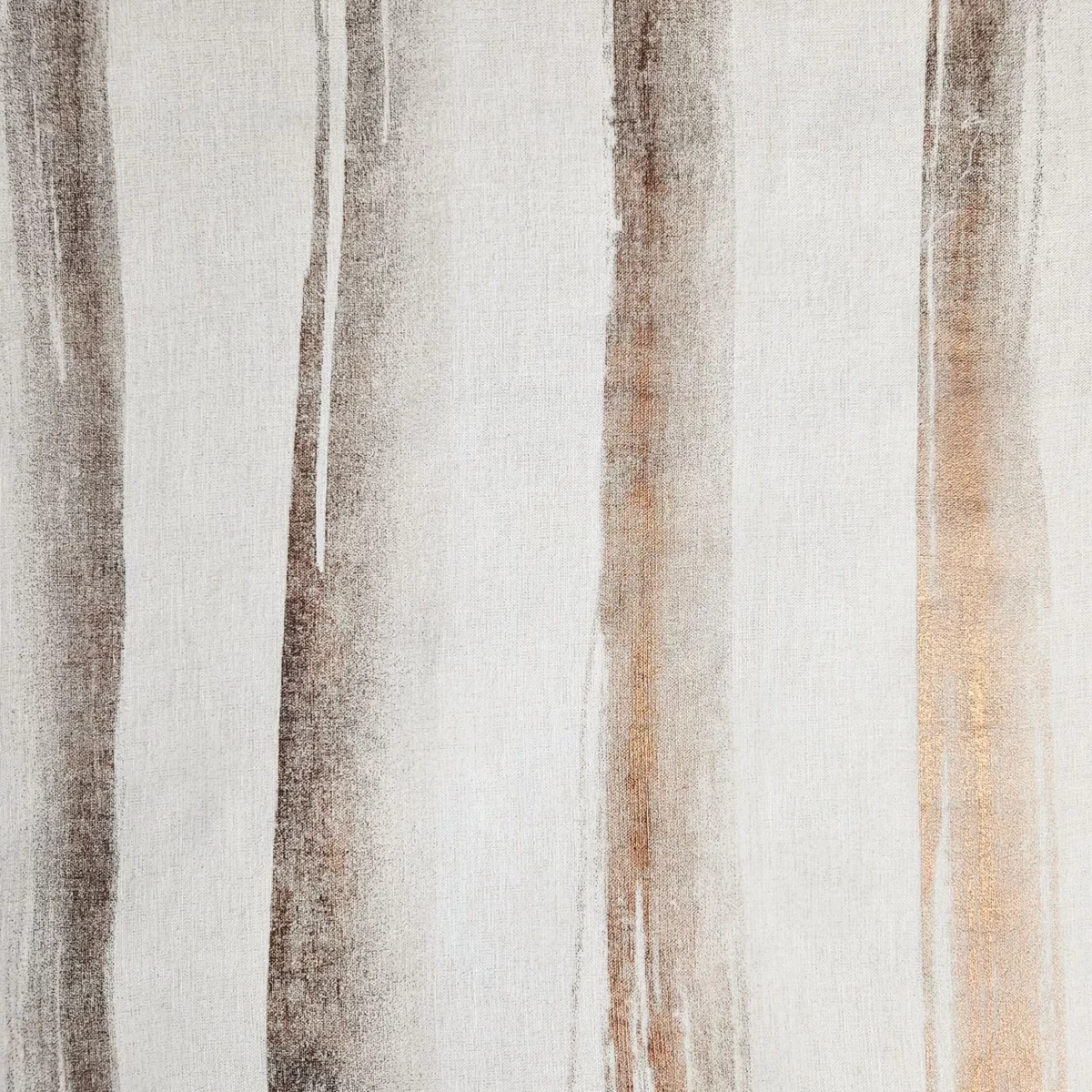 brown striped voile-sheer fabric from Casamance