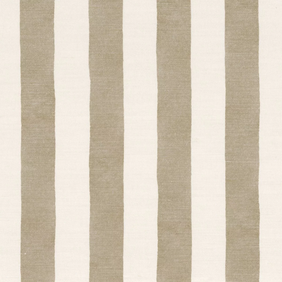 Batignolles Fabric - Beige by neutral striped printed fabric from Casamance