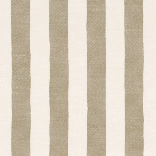 Batignolles Fabric - Beige by neutral striped printed fabric from Casamance