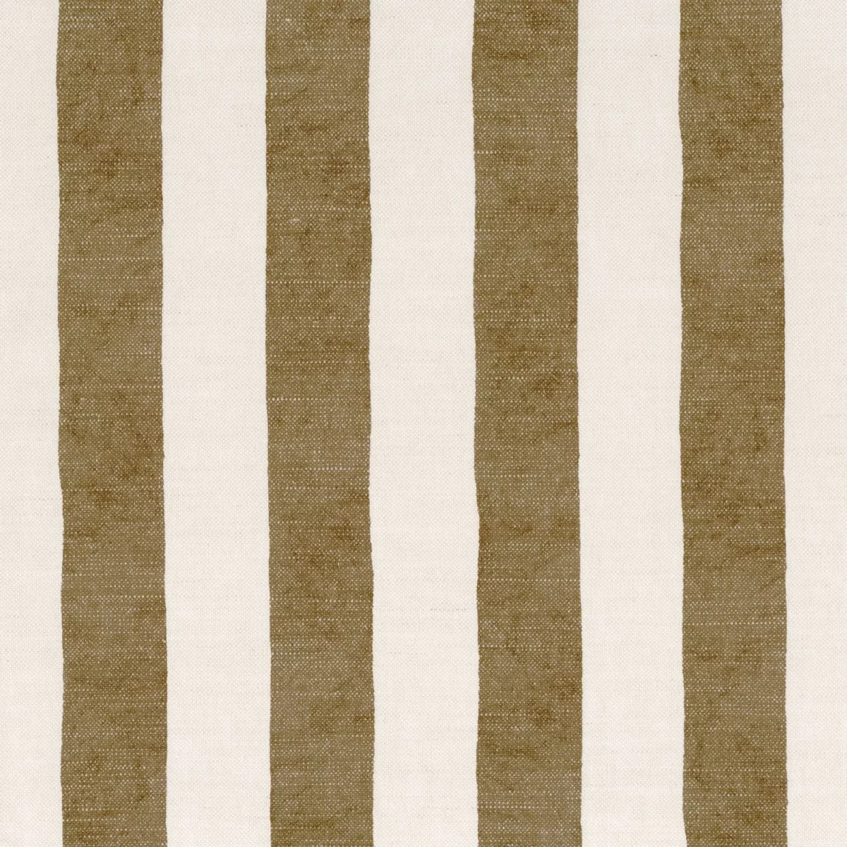 Batignolles Fabric - Mordore by brown striped printed fabric from Casamance